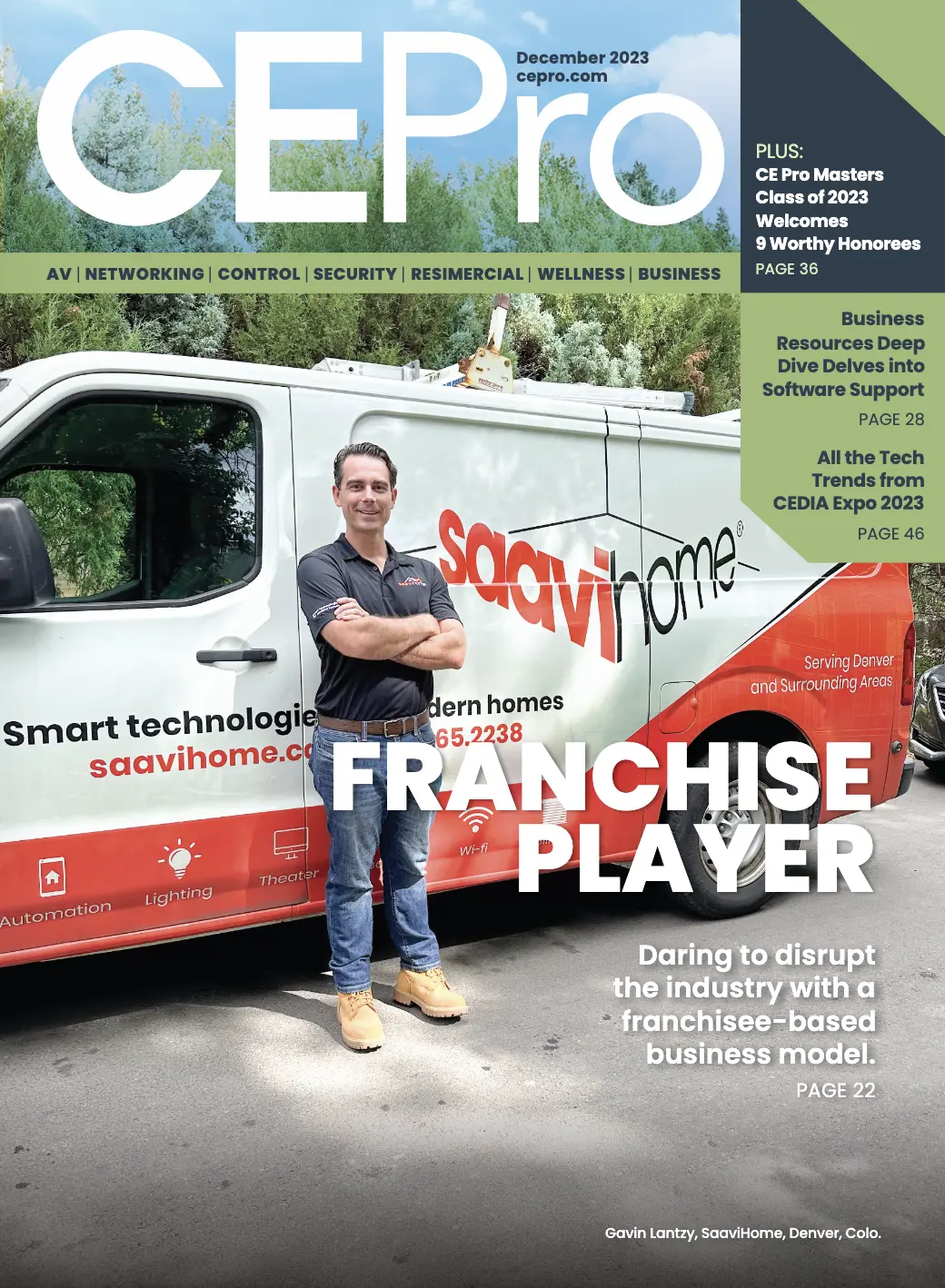 Cover article on home automation franchise expertise
