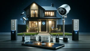 Futuristic vision of home security and surveillance